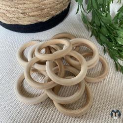 Blanke Houten Ring | Macramé | Plantenhanger | 7 cm | Set van 10 stuks | Hobby | DIY | Wandkleed | Interieur | Woondecoratie | Doe het zelf | Ringen | Kralen | TheOldOmen |